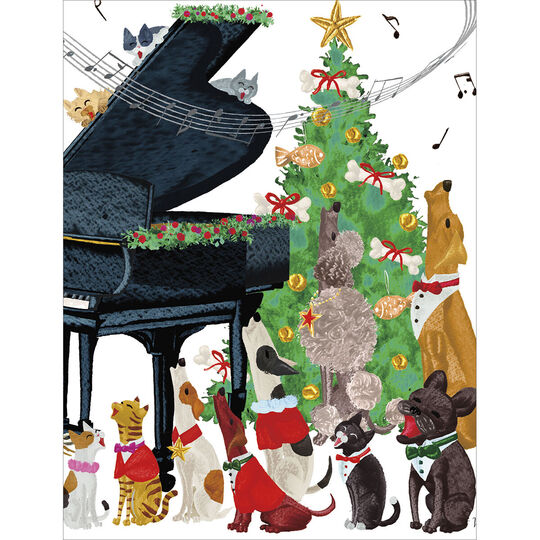 Caroling Pets Holiday Cards